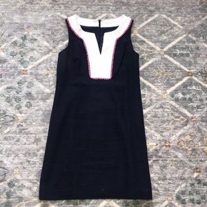 Kensie Navy Linen Dress